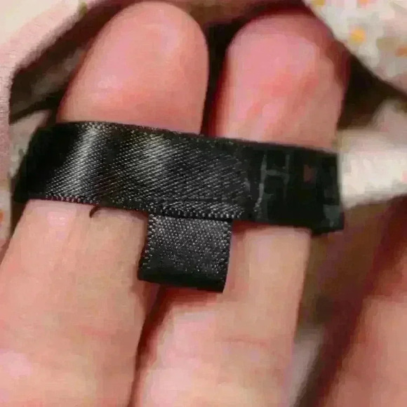 COTTAGECORE Stretchy Mock Neck Short Sleeve Pink Floral Print Top Women Small - Picture 8 of 10